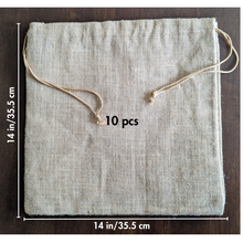 Load image into Gallery viewer, Burlap Gift Bags - Pack of 10