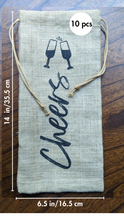 Load image into Gallery viewer, Burlap Gift Bags - Pack of 10