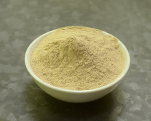 SpiceFix Organic Ashwagandha root powder displayed in a bowl 