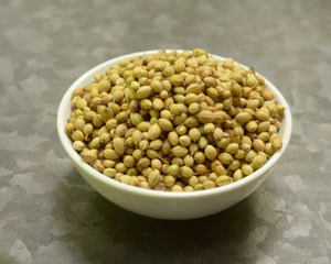 Bowl of coriander seeds