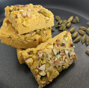 Indian dessert made using SpiceFix premium green cardamom pods 
