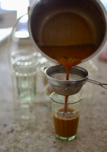 A glass of Chai made with SpiceFix Chai Masala/Tea blend