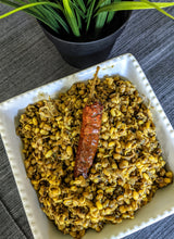 Load image into Gallery viewer, Sprouted mung beans made with SpiceFix Kashmiri Whole Chilies and Coriander-Cumin Powder Blend
